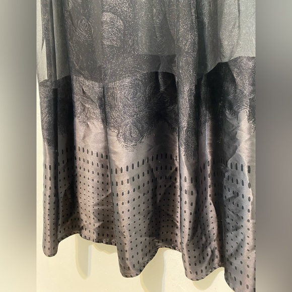 RARE☀️Vintage Sheer Lella Nelson100% silk sheer maxi dress.Made in Italy.Size M. - Picture 5 of 11